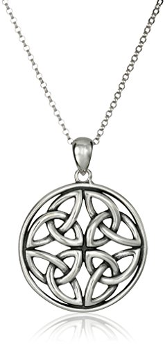 Celtic Knot Pendant Necklace, 18"
