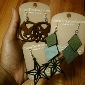 Green Tree Jewelry – Renewable Natural Wood Earrings