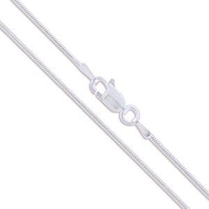 Sterling Silver Magic Round Snake Chain CHOOSE WIDTH/LENGTH Solid 925 Italy Necklace