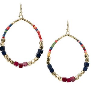Boho Dangle Earrings Tear Drop Multi Color | SPUNKYsoul Collection